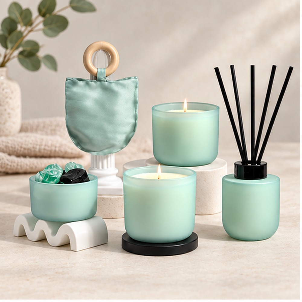 Crystal Stone Reed Diffuser Set lifestyle view
