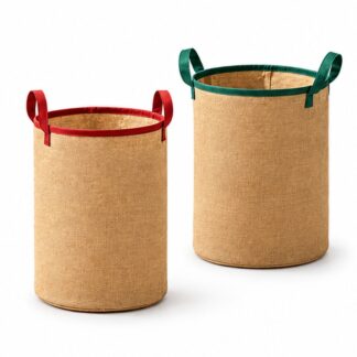 Jute Fabric Laundry Basket